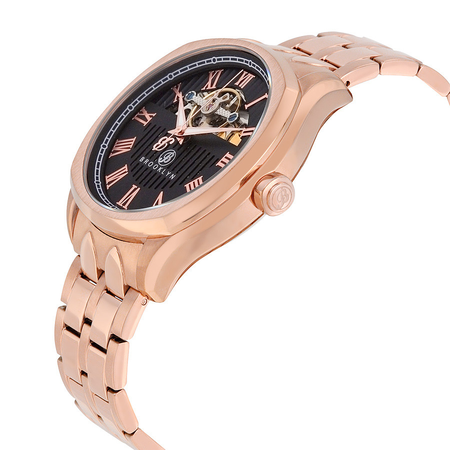 Brooklyn Watch Co. Brooklyn Dunham Skeleton Automatic Black Dial Men's Watch 202-M3262