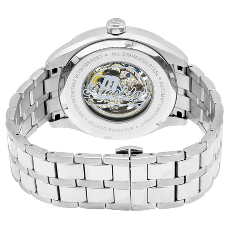 Brooklyn Watch Co. Brooklyn Dunham Skeleton Men's Automatic Silver Dial Men's Watch 202-M1112
