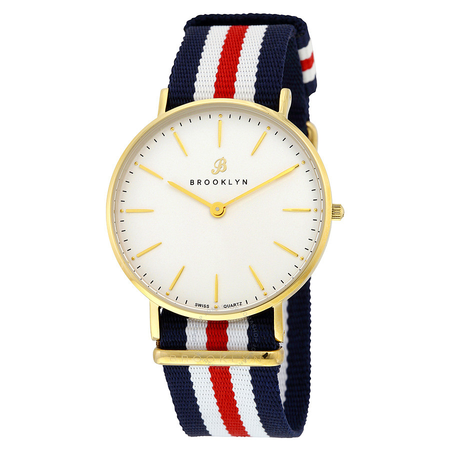 Brooklyn Watch Co. Brooklyn Flatland Casual Super Slim Swiss Quartz Watch BW104-U21134