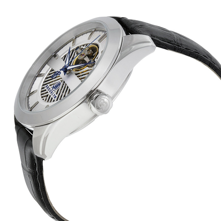 Brooklyn Watch Co. Brooklyn Pierrepont Skeleton Automatic Silver Dial Men's Watch 200-M1121