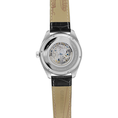 Brooklyn Watch Co. Brooklyn Pierrepont Skeleton Automatic Silver Dial Men's Watch 200-M1121