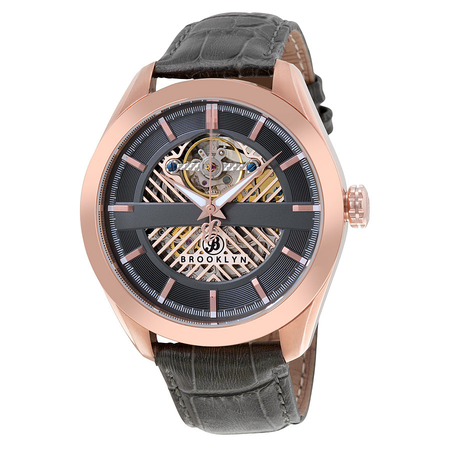 Brooklyn Watch Co. Brooklyn Pierrepont Skeleton Men's Automatic Grey Dial Men's Watch 200-M3881