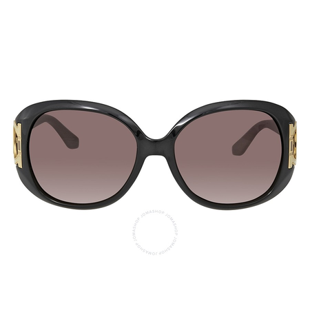 Ferragamo Ferragamo Brown Gradient Oval Sunglasses SF668 001 57 SF668 001 57