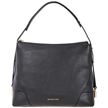 Michael Kors Crosby Large Pebbled Leather Shoulder Bag - Black 30H8GCBL3L-001