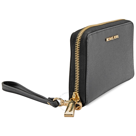 Michael Kors Jet Set Travel Large Smartphone Wristlet - Black 32H4GTVE9L-001