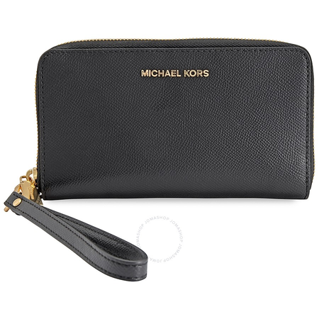 Michael Kors Jet Set Travel Large Smartphone Wristlet - Black 32H4GTVE9L-001