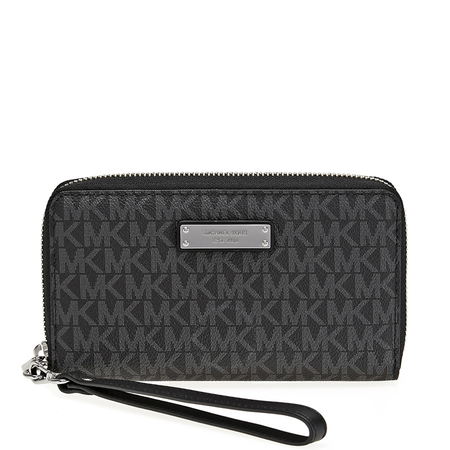 Michael Kors Large Flat Jet Set Wristlet- Black 32S7STTE2B-001