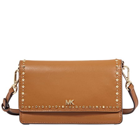 Michael Kors Leather Phone Cross-Body Bag- Acorn 32F8GF5C7X-203