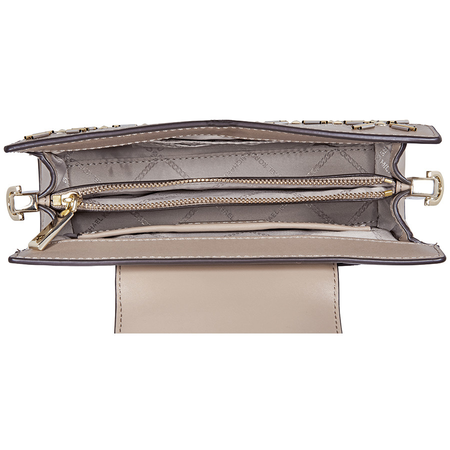 Michael Kors Medium Floral Leather Crossbody Clutch- Truffle 32H8TF5C8U-208