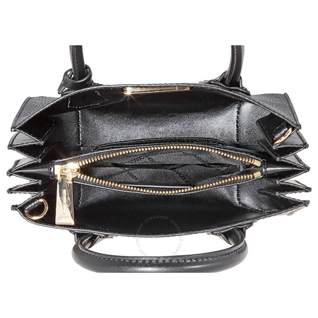 Michael Kors Mercer Medium Pebbled Leather Crossbody Bag- Black 30F8GM9M2T-001