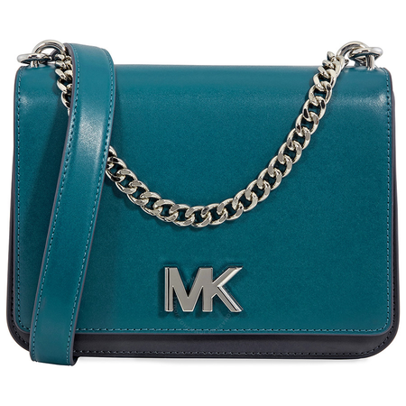 Michael Kors Mott Leather Crossbody- Teal 30F8SOXL7T-346
