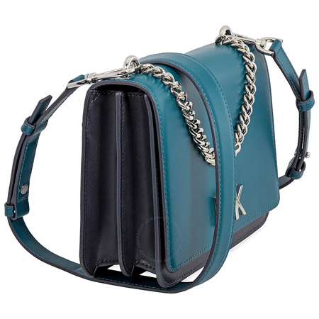Michael Kors Mott Leather Crossbody- Teal 30F8SOXL7T-346