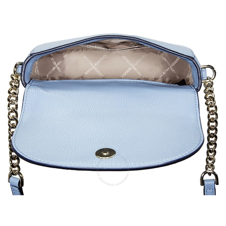 Michael Kors Mott Pebbled Leather Crossbody- Powder Blue 32T8TF5C0L-424