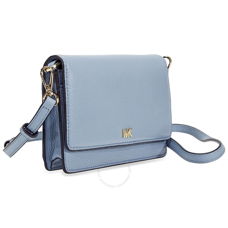 Michael Kors Pebbled Leather Convertible Crossbody- Powder Blue 32T8TF5C9T-424