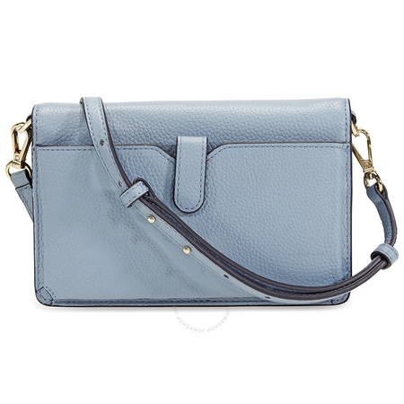 Michael Kors Pebbled Leather Convertible Crossbody- Powder Blue 32T8TF5C9T-424