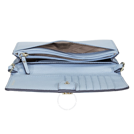 Michael Kors Pebbled Leather Convertible Crossbody- Powder Blue 32T8TF5C9T-424