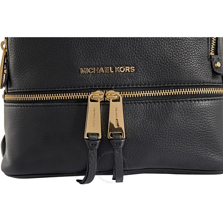 Michael Kors Rhea Medium Leather Backpack - Black 30S5GEZB1L-001