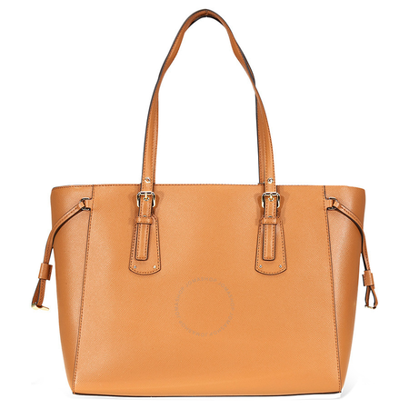 Michael Kors Voyager Medium Textured Leather Tote- Acorn 30H7GV6T8L-203