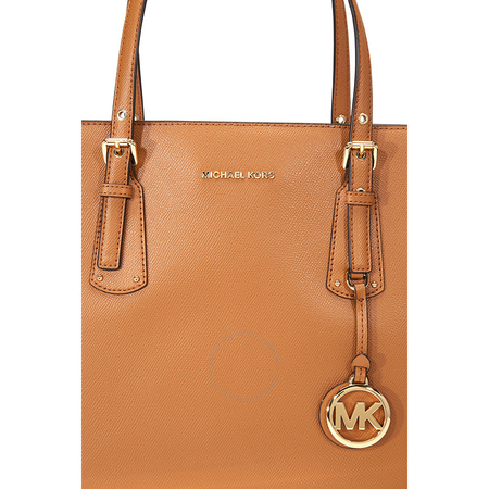 Michael Kors Voyager Medium Textured Leather Tote- Acorn 30H7GV6T8L-203