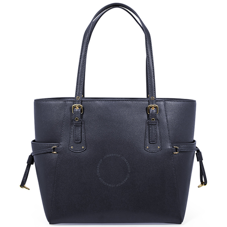 Michael Kors Voyager Textured Crossgrain Leather Tote- Admiral 30H7GV6T9L-414