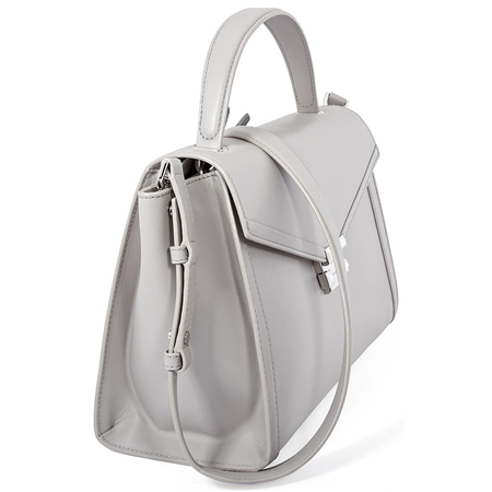 Michael Kors Whitney Large Leather Satchel - Pearl Grey 30T8SXIS3L-081