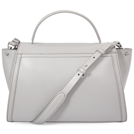 Michael Kors Whitney Large Leather Satchel - Pearl Grey 30T8SXIS3L-081