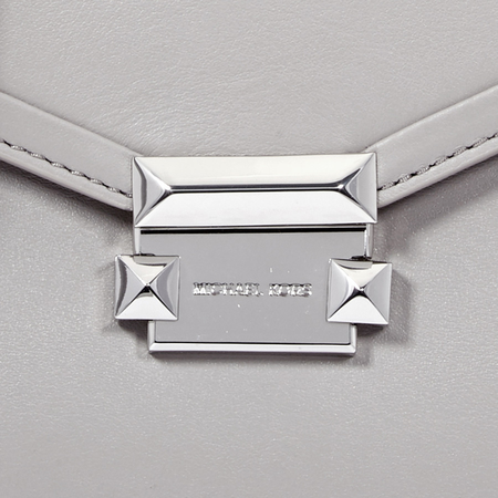 Michael Kors Whitney Large Leather Satchel - Pearl Grey 30T8SXIS3L-081