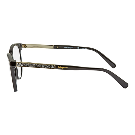 Ferragamo Black Gold Cateye Ladies Eyeglasses SF2805R152