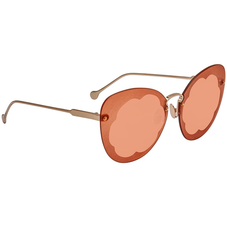 Ferragamo Pumpkin Butterfly Ladies Sunglasses SF178S FIORE 719 63