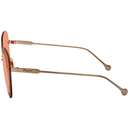 Ferragamo Pumpkin Butterfly Ladies Sunglasses SF178S FIORE 719 63