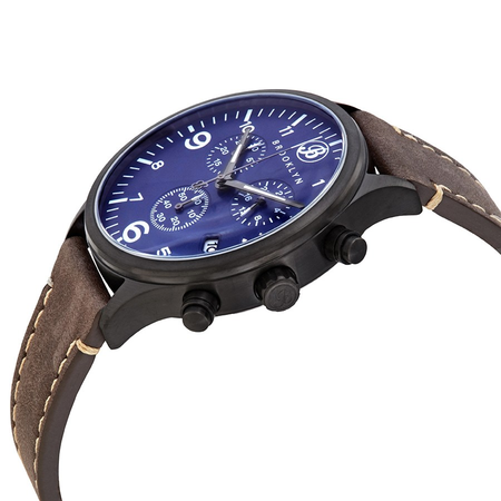 Brooklyn Watch Co. Bedford Brownstone II Quartz Blue Dial Men's Watch 307-BLU-5