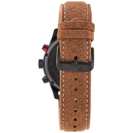 Brooklyn Watch Co. Stuyvesant Chronograph Quartz Black Dial Men's Watch BW-8128-BQ-01-LBRW