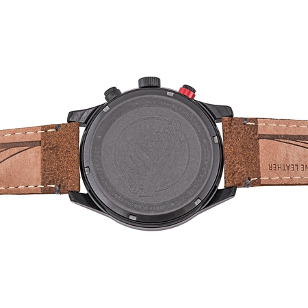 Brooklyn Watch Co. Stuyvesant Chronograph Quartz Black Dial Men's Watch BW-8128-BQ-01-LBRW