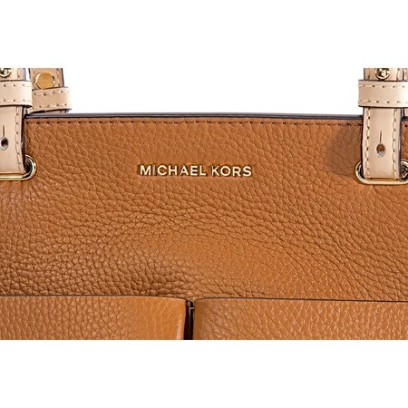 Michael Kors Bedford Medium Pebbled Leather Tote- Acorn 30S9GBFT2L-203