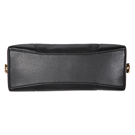 Michael Kors Crosby Medium Pebbled Leather Messenger Bag- Black 30H8GCBM2L-001