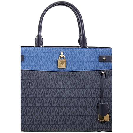 Michael Kors Gramercy Colorblock Large Satchel- Blue/Multi 30S9GG7S3B-415