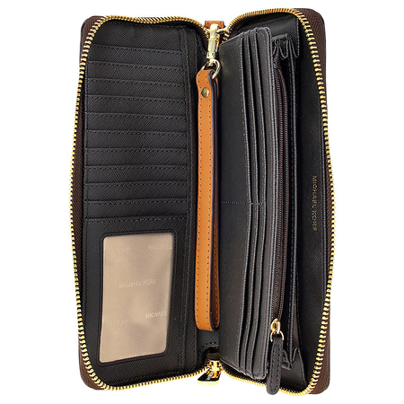 Michael Kors Jet Set Continental Wristlet - Brown 32S7GTTE9B-200