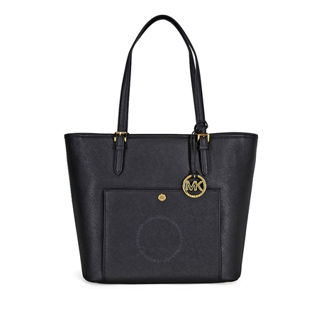 Michael Kors Jet Set Large Travel Saffiano Leather Tote - Black Large 30S6GTTT3L-001