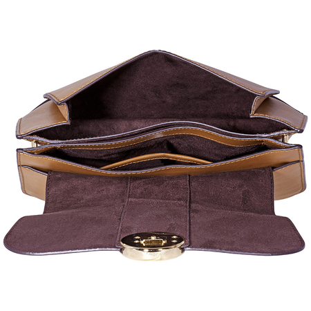 Michael Kors Leather Shoulder Bag- Acorn 30F8G0LF2T-203