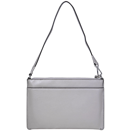Michael Kors Medium Convertible Leather Pouch- Pearl Grey 32F8SF9U2L-081
