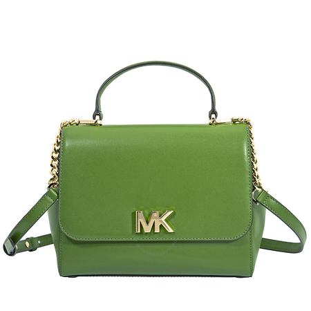 Michael Kors Mott Medium Leather Satchel- True Green 30S8GOXS2L-304