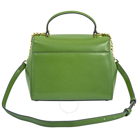 Michael Kors Mott Medium Leather Satchel- True Green 30S8GOXS2L-304