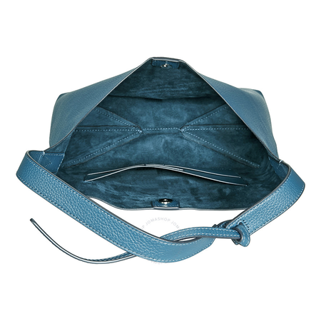 Michael Kors Pebbled Leather Shoulder Bag- Teal 30F8SX5H2L-402