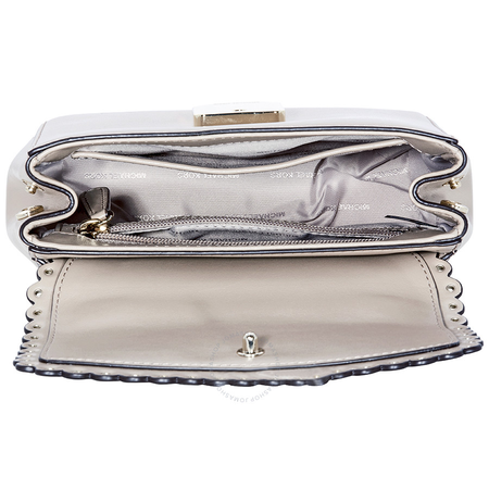 Michael Kors XS Scalloped  Leather Crossbody- Truffle 32T8TF5M1I-208