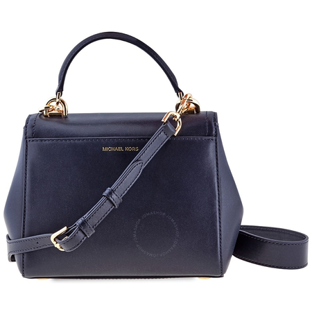 Michael Kors Ava Small Leather Satchel- Navy 30T8GAVS1L-414