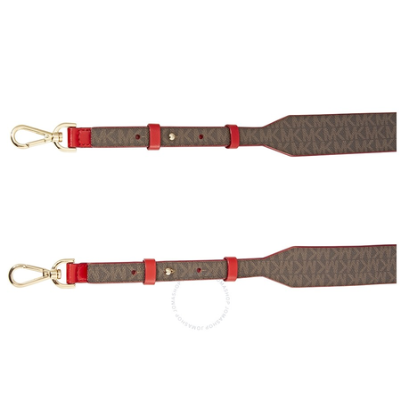 Michael Kors Colorblock Guitar Strap- Bright Red 30T7GG9N2B