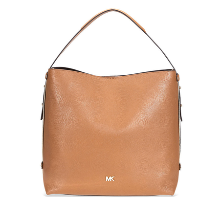 Michael Kors Griffin Large Pebbled Leather Shoulder Bag- Acorn 30T8GN7H7L-203