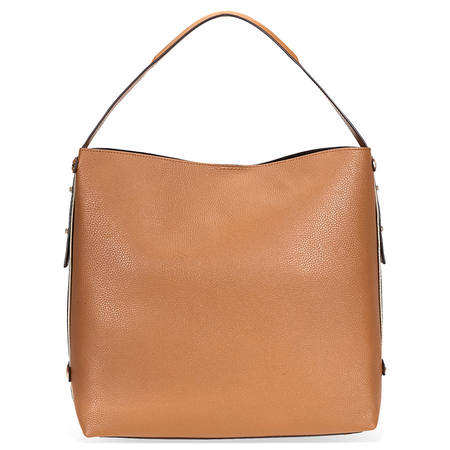 Michael Kors Griffin Large Pebbled Leather Shoulder Bag- Acorn 30T8GN7H7L-203