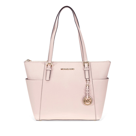 Michael Kors Jet Set Saffiano Leather Tote -Soft Pink 30F2GTTT8L-187