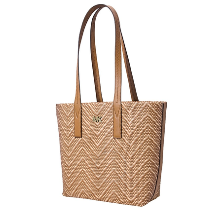 Michael Kors Junie Chevron Medium Tote-Acorn/Butternut 30H8BX5T2U-211